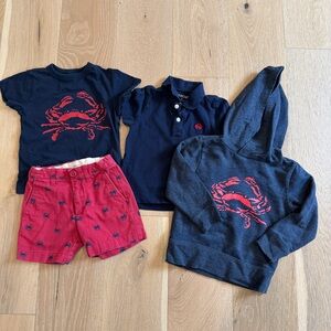 J. Crew factory crab set
